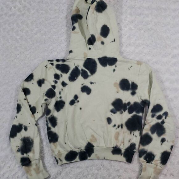 AFRM Pullover Fleece Ink Blot Pattern Sweatshirt Hoodie Size Extra Small NWT - Picture 2 of 7
